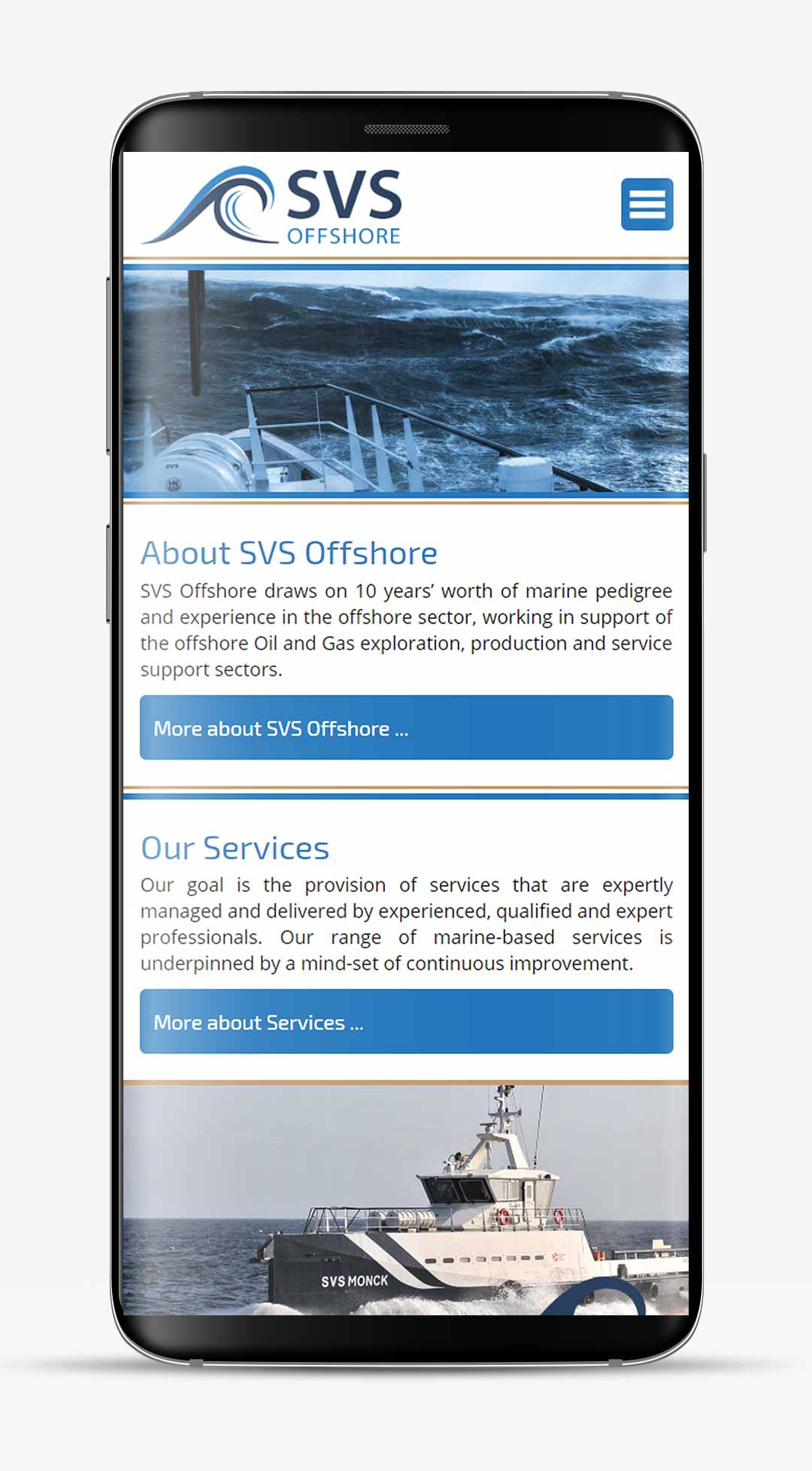 SVS Offshore Website Design and Development